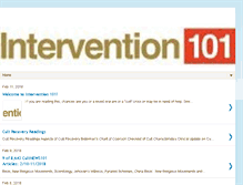 Tablet Screenshot of intervention101.com
